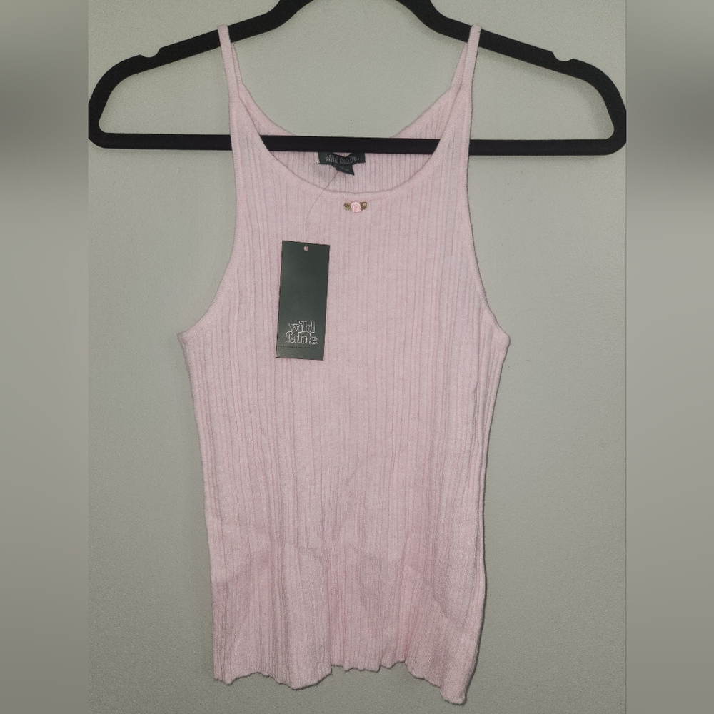 Wild Fable Pink Ribbed Tank Top